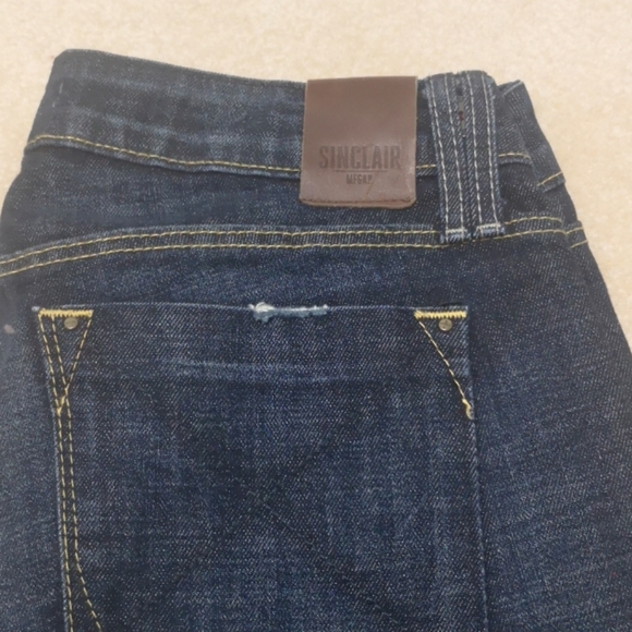 Sinclair Dark wash distressed Vassar Jeans - Picture 2 of 8